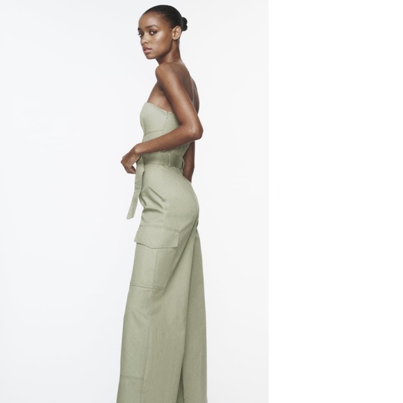 Zara WIDE LEG TECHNICAL FABRIC JUMPSUIT - Picture 11 of 13